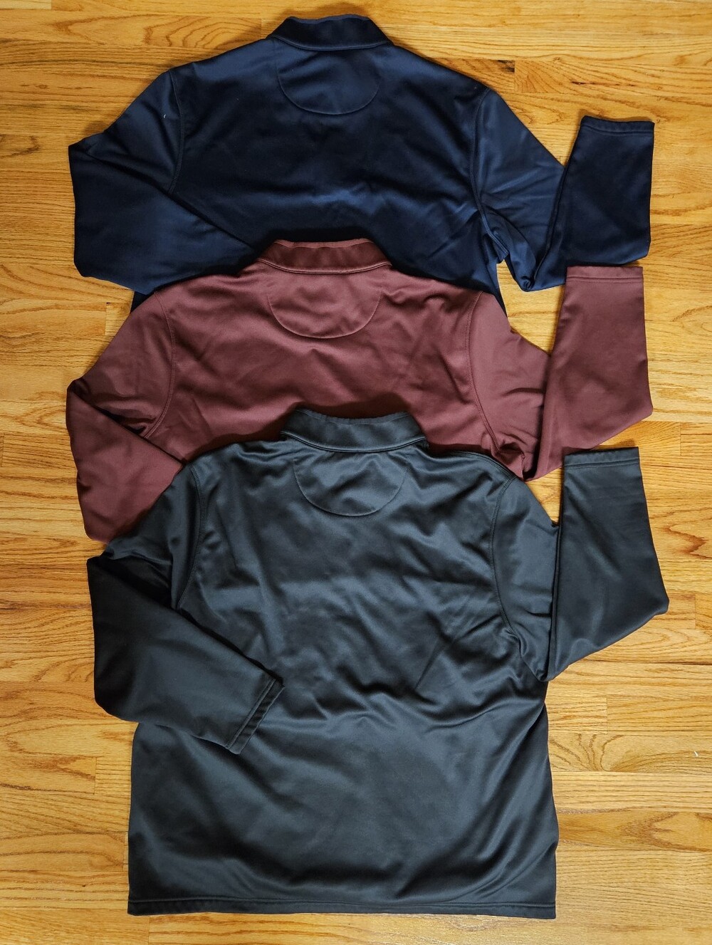 Callaway Men's Quarter-Zip Performance Jackets in Navy, Burgundy, and Black - Picture 2 of 5
